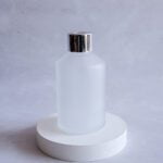 Frasco Difusor Vidrio Apollo Satinado Tapa Plateada 200ml.