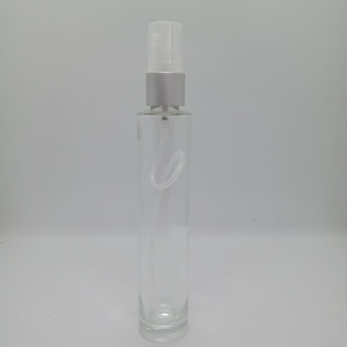 vidrio perfu fina plata Envase de Vidrio Válvula Spray 50ml. - Imagen 1
