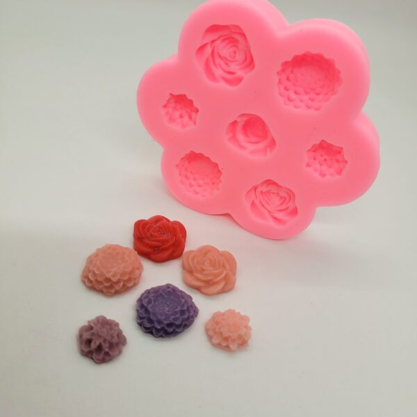 Molde flores x 7