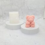 Molde Oso Rosas Con Moño