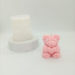 Molde Oso Rosas Con Corazon