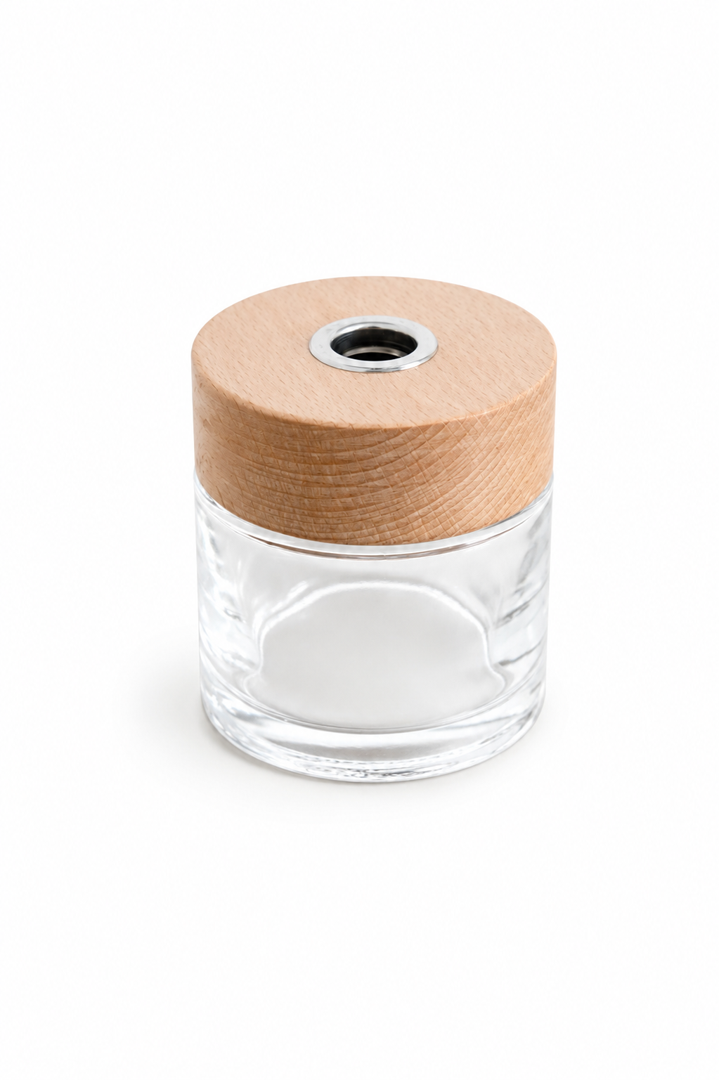 2.2 Frasco Difusor Vidrio Cristal Con Tapa De Madera Hera 150ml. - Image 1